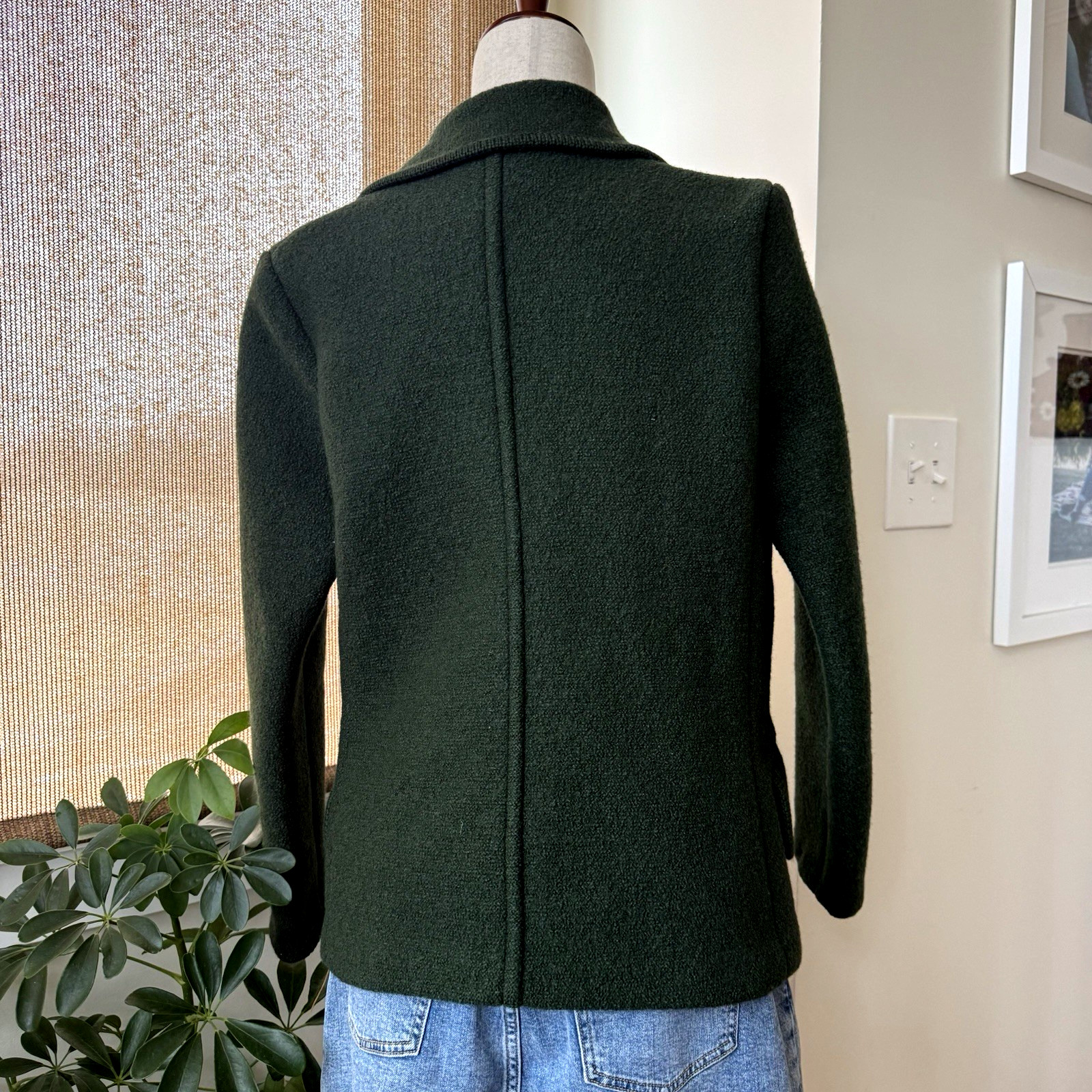 Vintage Salzburger Shetland Wool Jacket Women’s Large Austria Hunter Green