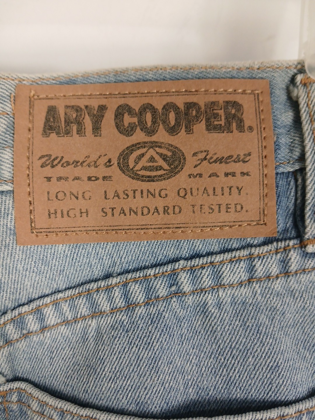 VTG 90s Ary Cooper Womenss Size 12 High Waist Relaxed Jeans Light Denim New
