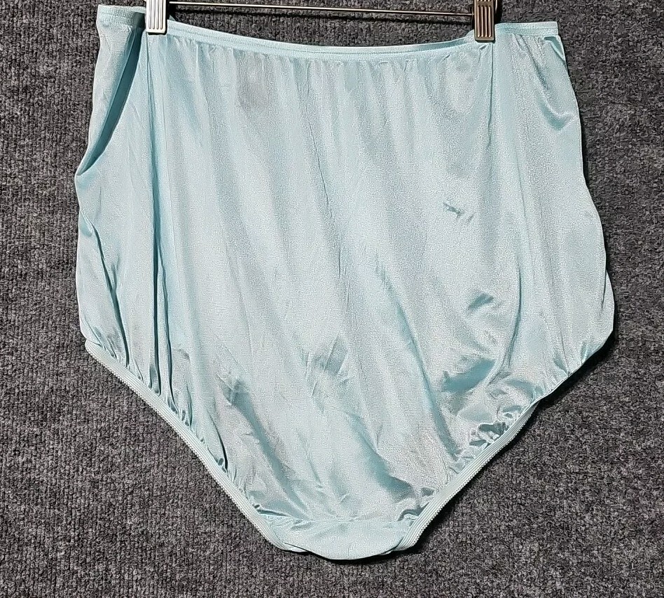 Vanity Fair Sissy Panty LACE Nouveau Slippery Nylon 10/3XL AZURE MIST