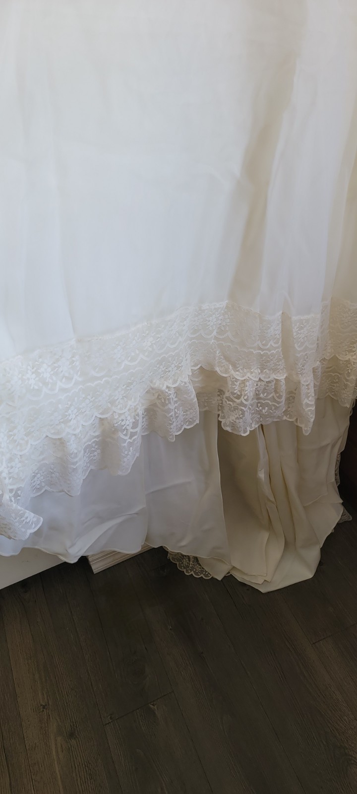 Vintage Victorian bridal Dress Praire Style Lace ivory wedding cottage core