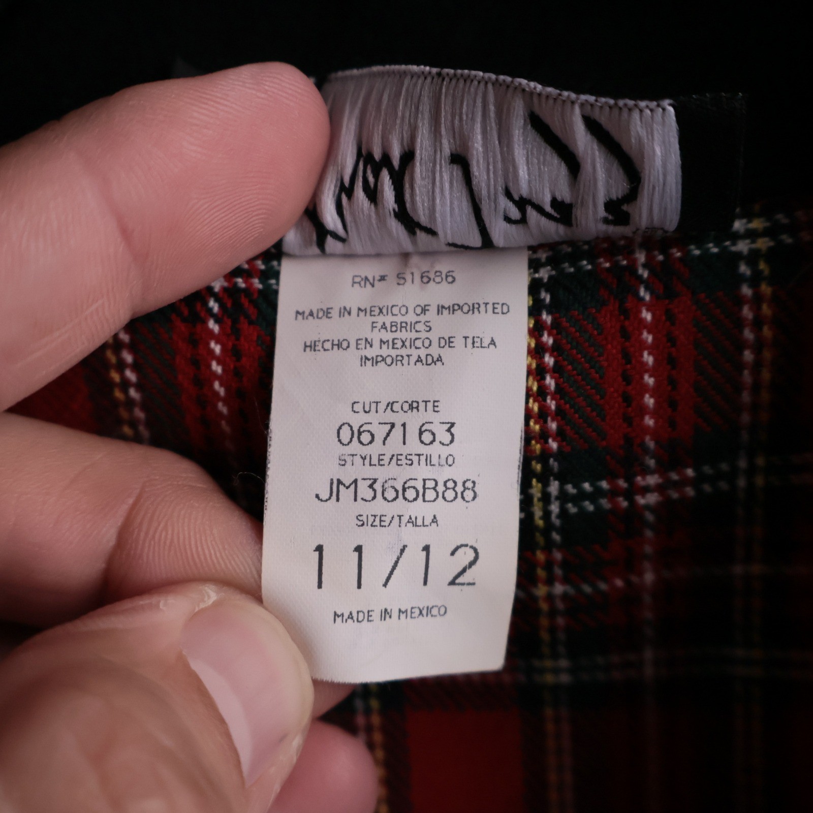 VTG 90s Red Tartan Plaid Blazer Jacket Dark Academia Cher Horowitz Holiday L