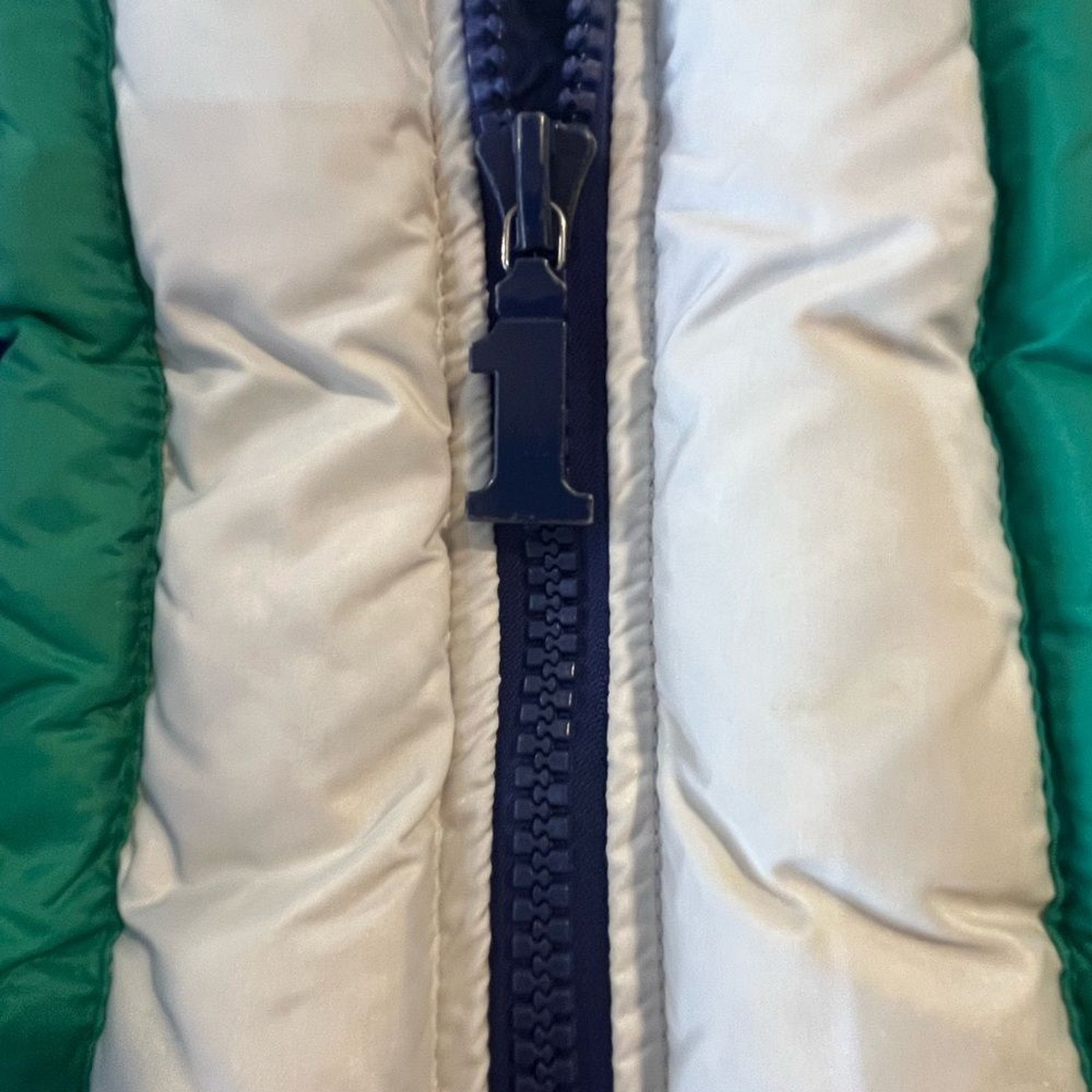 Vintage Retro Colorblock Puffer Jacket Gorpcore- Number 1 Sun – Women’s L