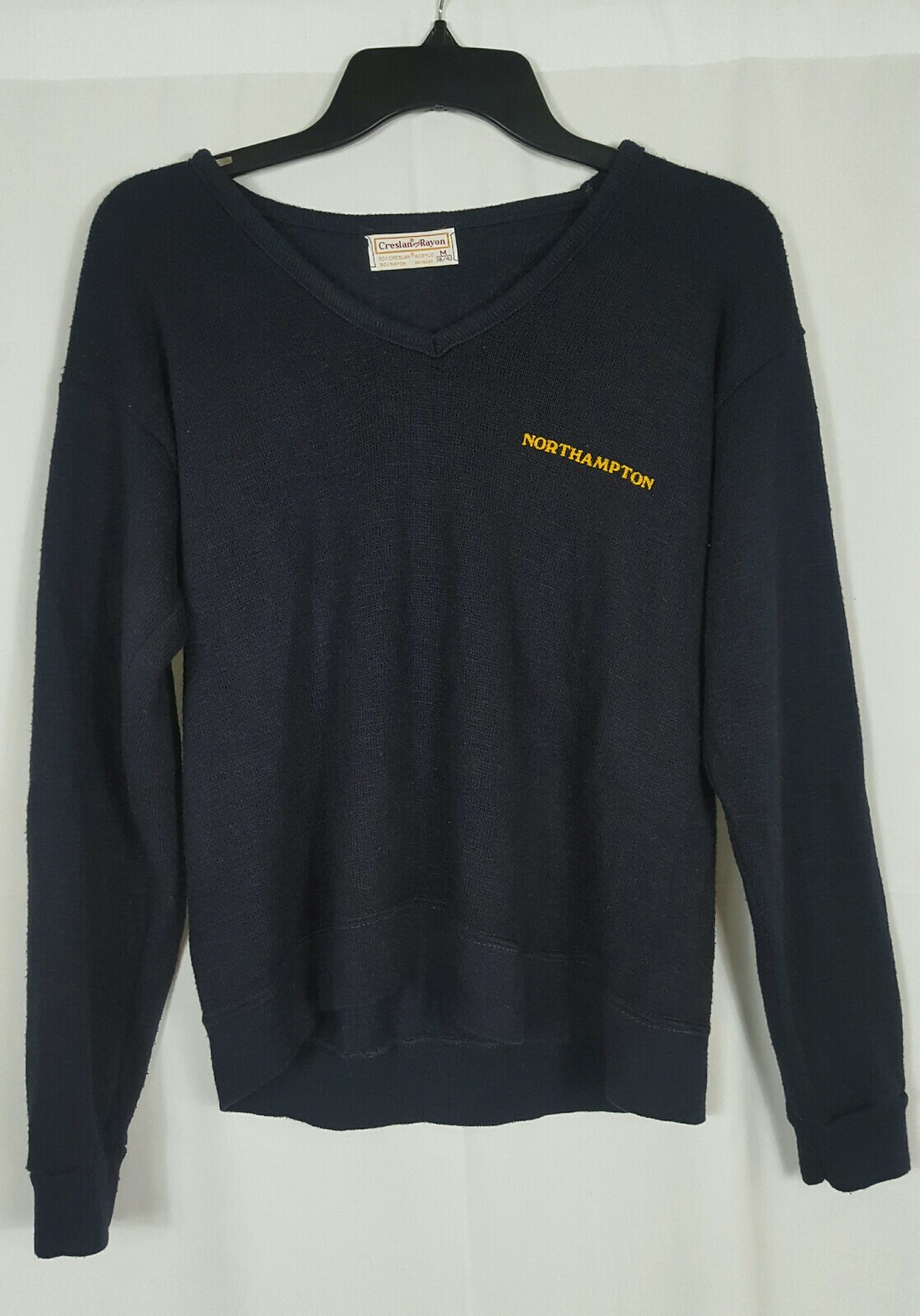 Vintage Northhampton MA 1960s Creslan And Rayon Long Sleeve Pullover Sweater