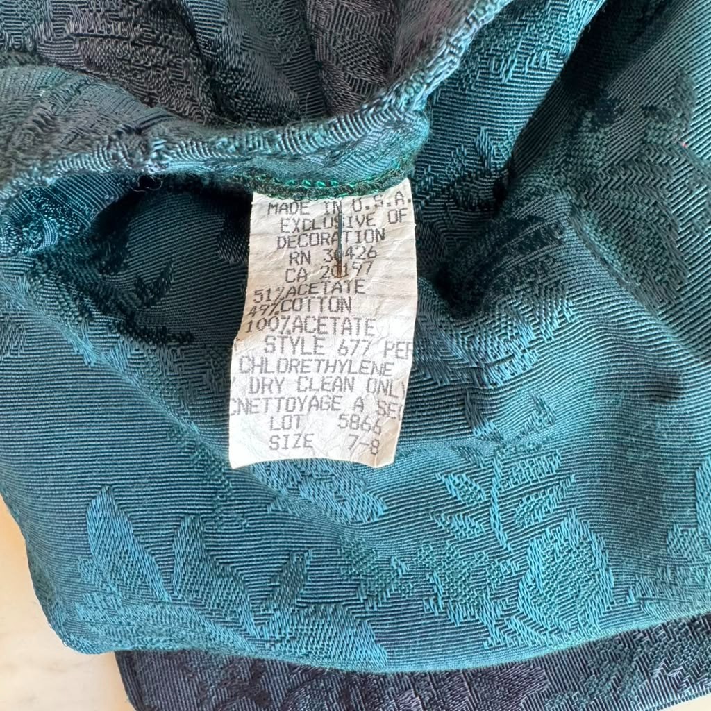 VTG 70s Bari Jay 2 Piece Corset Renaissance Victorian Brocade Tapestry Jacquard