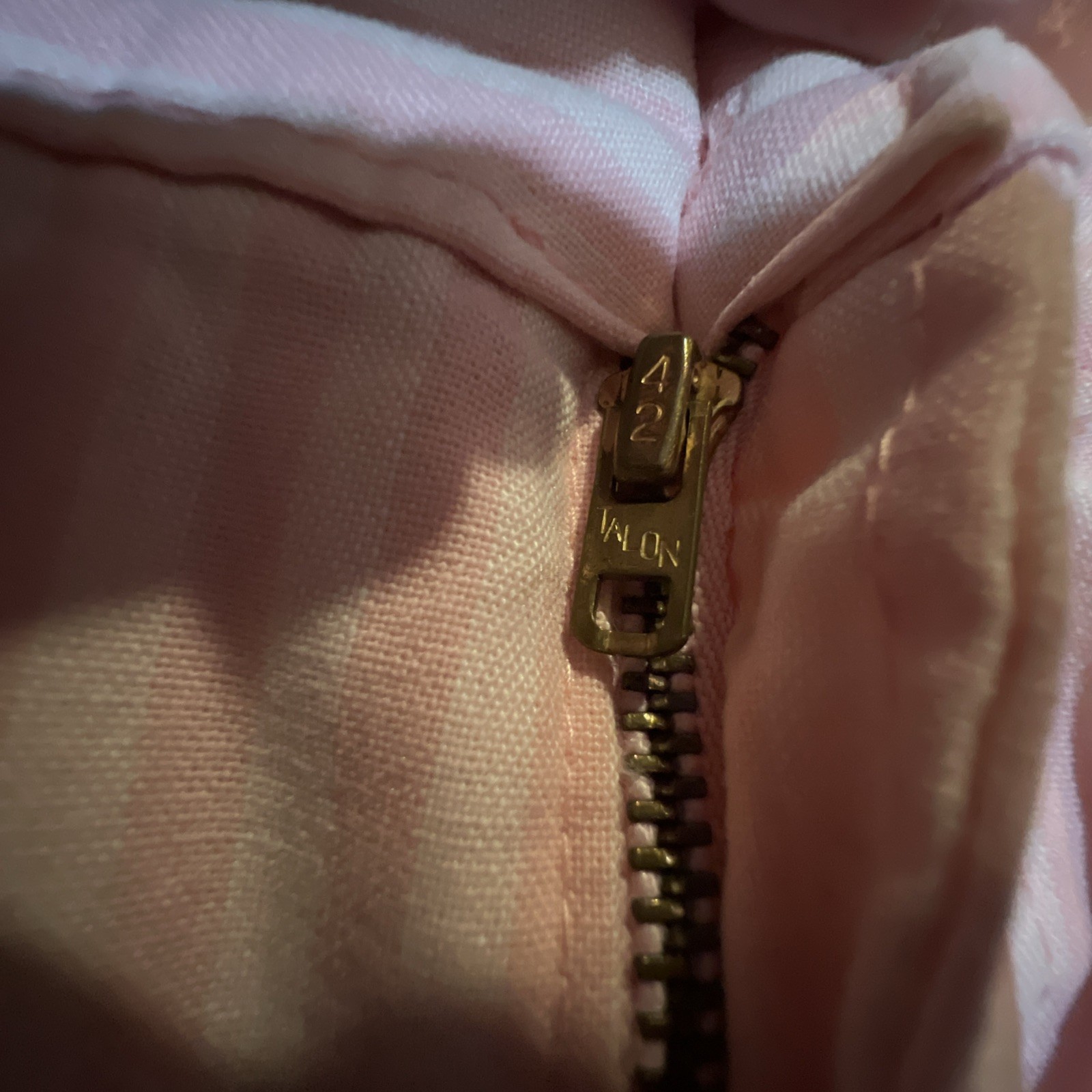 Vtg 80s Lee Pleated Mom Jeans USA Union Talon 42 Zip Retro Pink Barbie 6