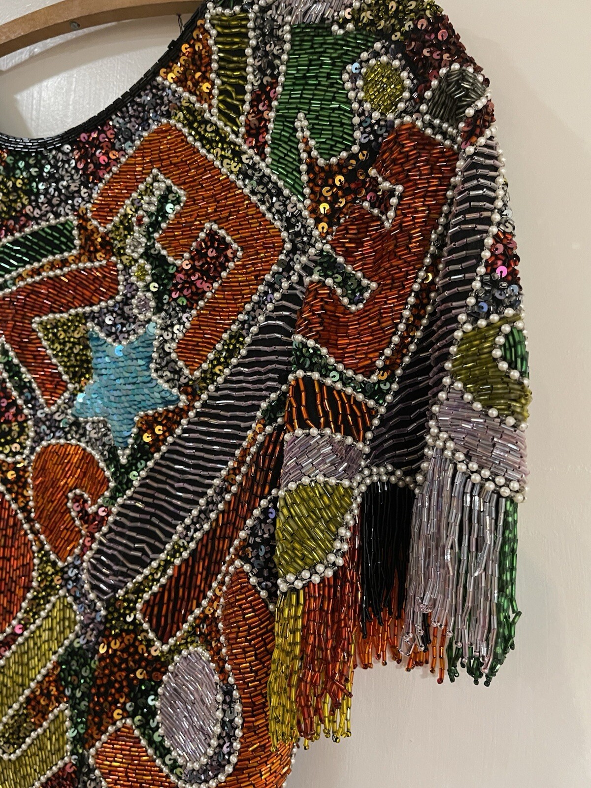 Vintage 80’s Designer Naeem Khan Riazee Nights Beaded Sequin Cocktail Dress