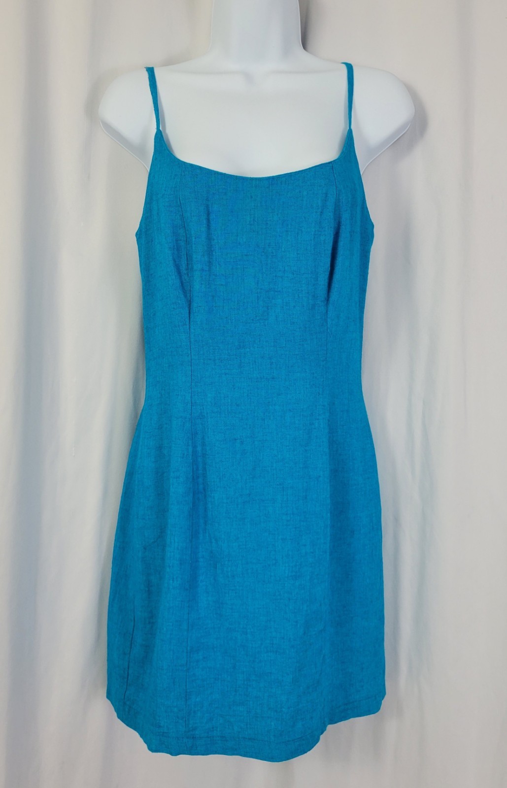Vintage Switch USA Turquoise Blue Mini Dress Size 5
