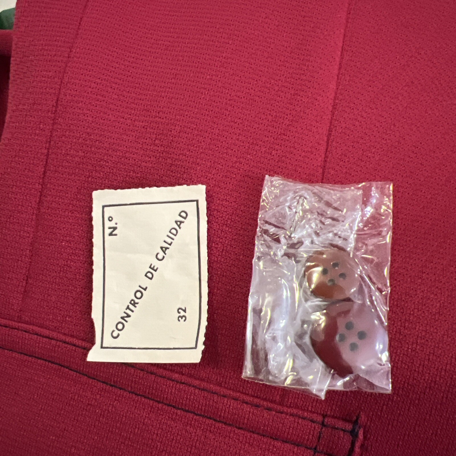 VTG Blazer HISPACOR Arturo Red Sz 40 S Original Tag Found In Pocket Fully Lined