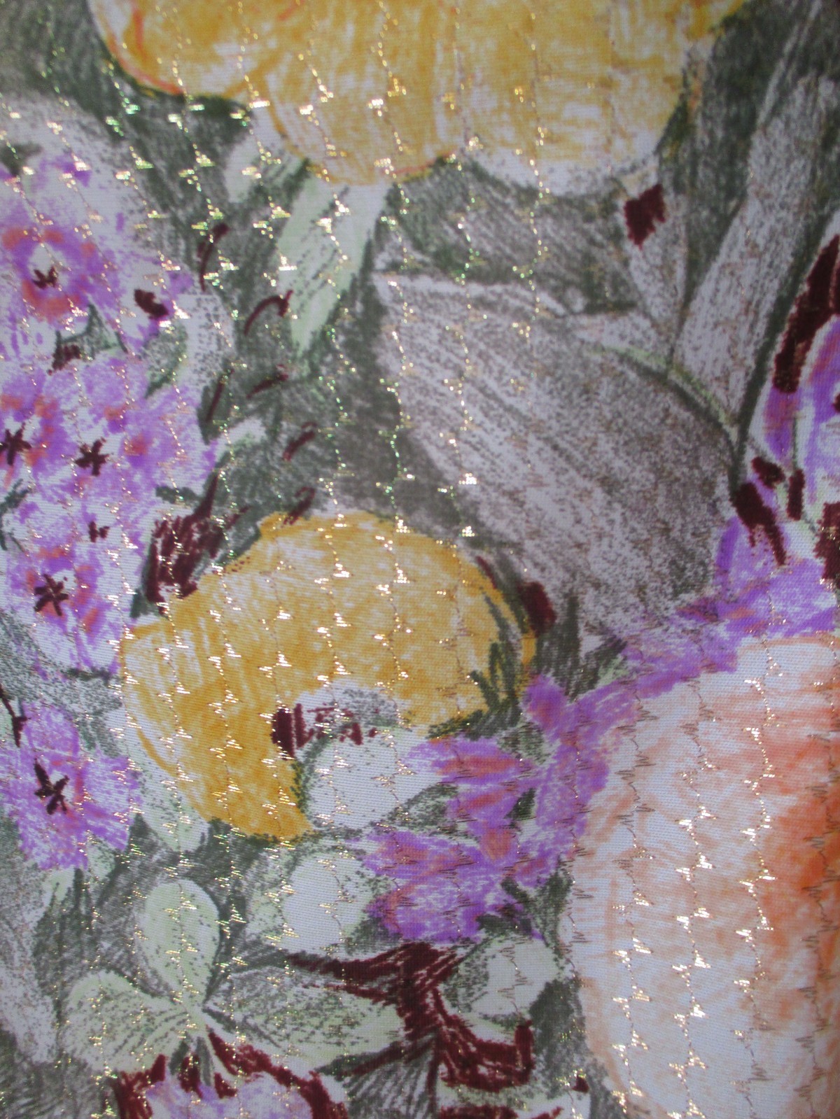 Vintage 70s Peggy Lou California Floral Print Top Button Up Blouse M/L Women