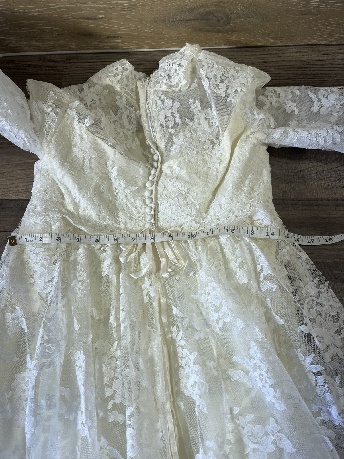 Wedding Dress Alfred Angelo Original by Edythe Vincent Vtg 60s Size 7