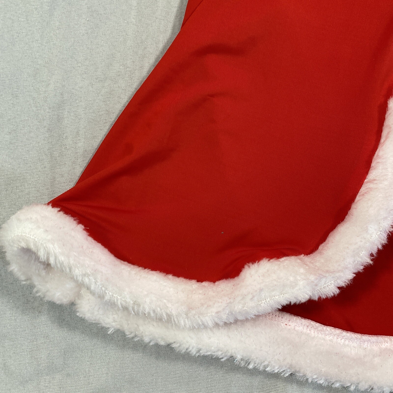 Body Candy Nightie Womens Medium Underwire Santa Mrs Claus Adjustable Faux Fur