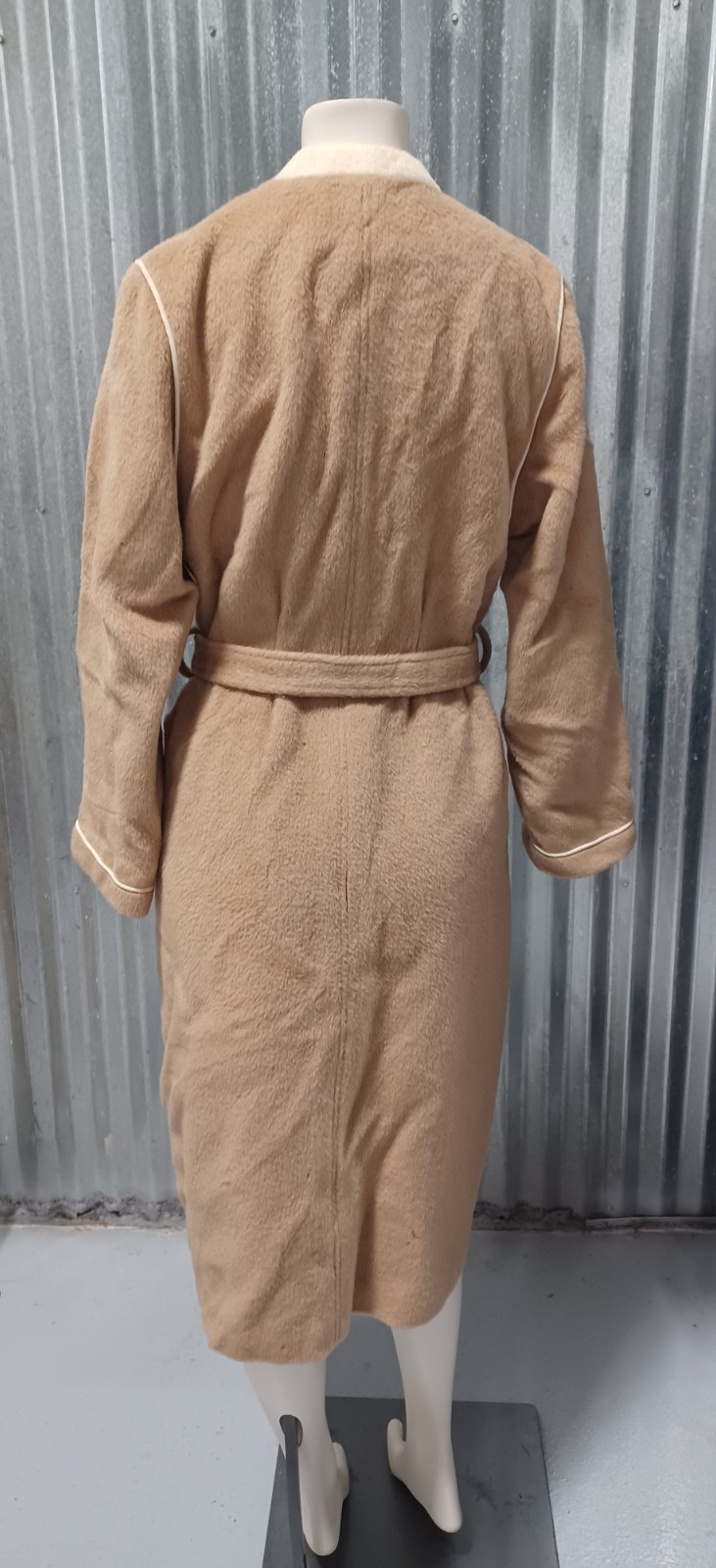1970s Stevens Forstmann Cedarhurst Full Length Wool Felt Ladies Coat