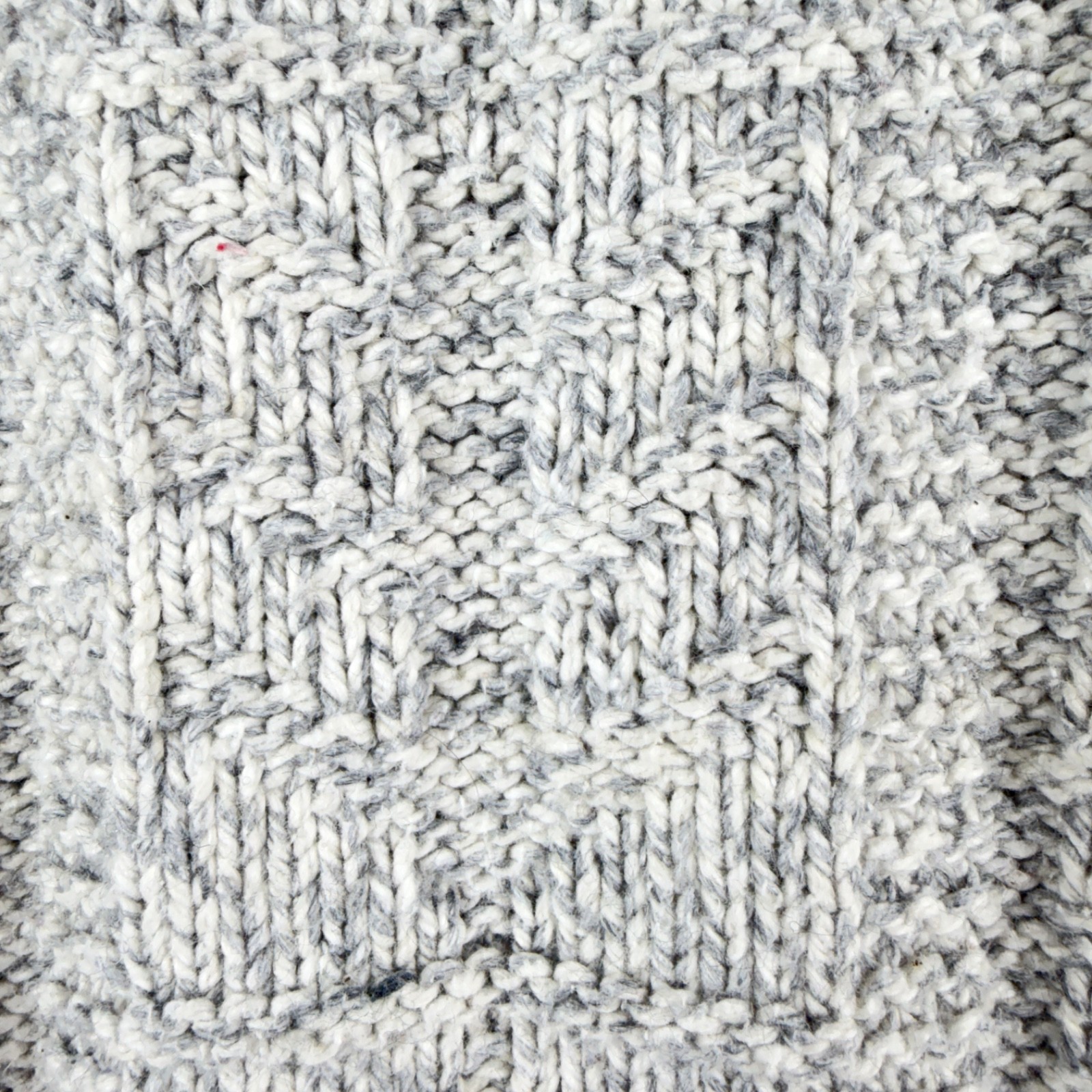 Vintage Woolrich Cardigan Sweater Large Gray Textured Knit USA Cotton Button