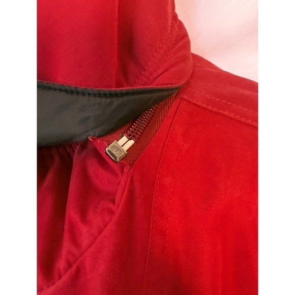 Woolrich Vintage Red Hooded Parka Jacket Women XL Ski Snowboard Cabincore Coat