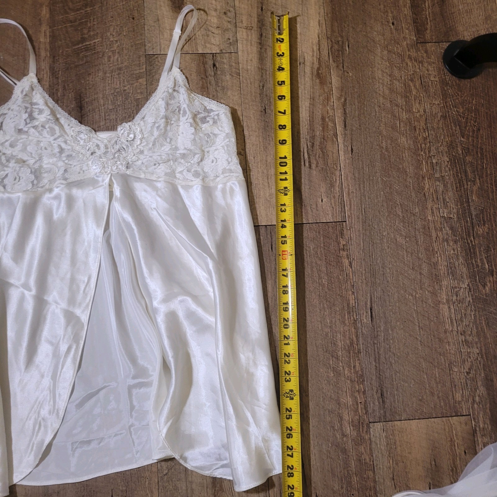 Vtg 3pc Intimo Amore Lingerie Sears Large Off White Wmns/t319