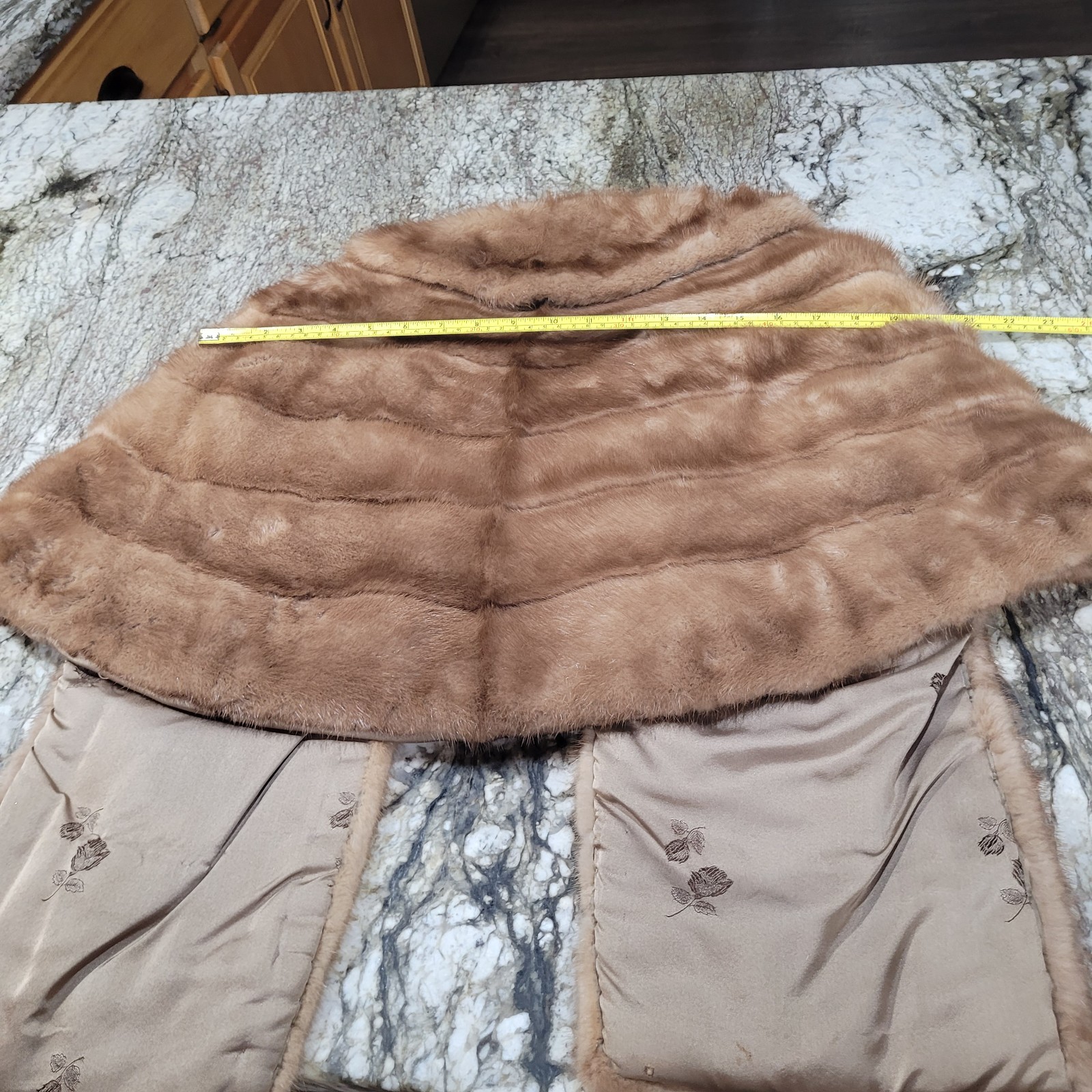 Vintage Mink Stole Cape 1950s 2 Pocket Macy Little Shop
