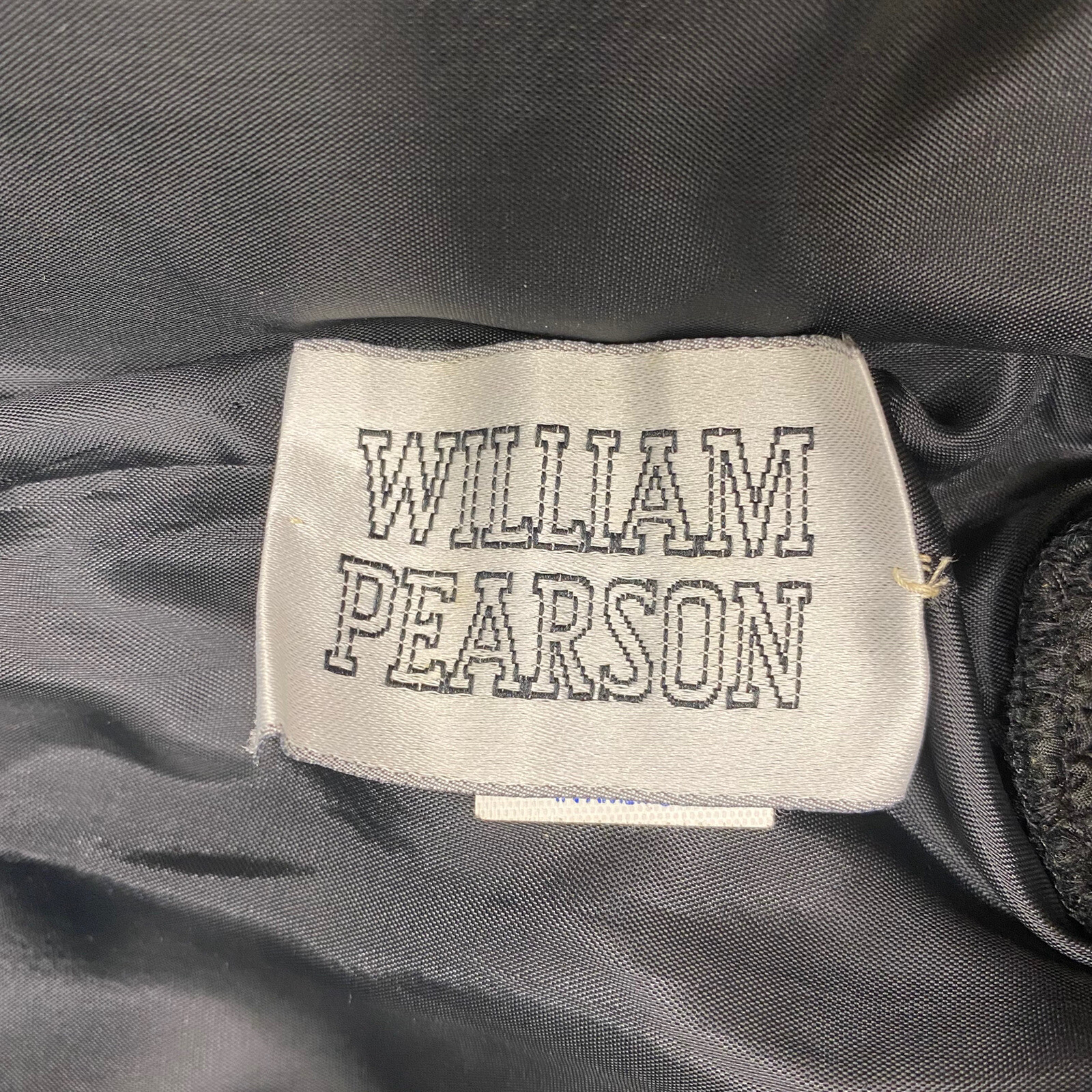 Vintage William Pearson Dress Black Top is All Puckered Cocktail Style Size 10 8