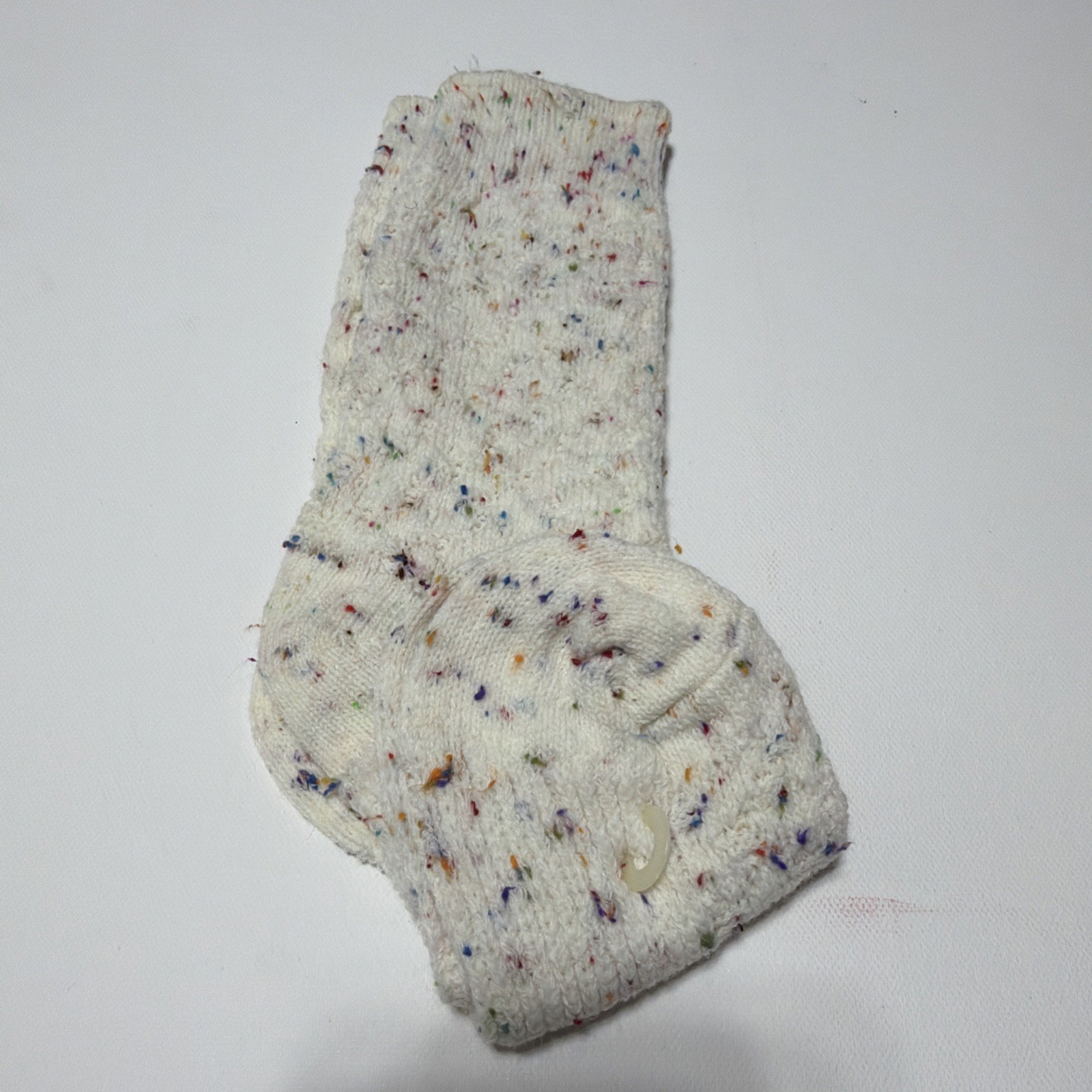 VTG Hanes Socks 9-11 Acrylic Nylon Crew NOS 80’s Confetti Colorful USA 90’s.