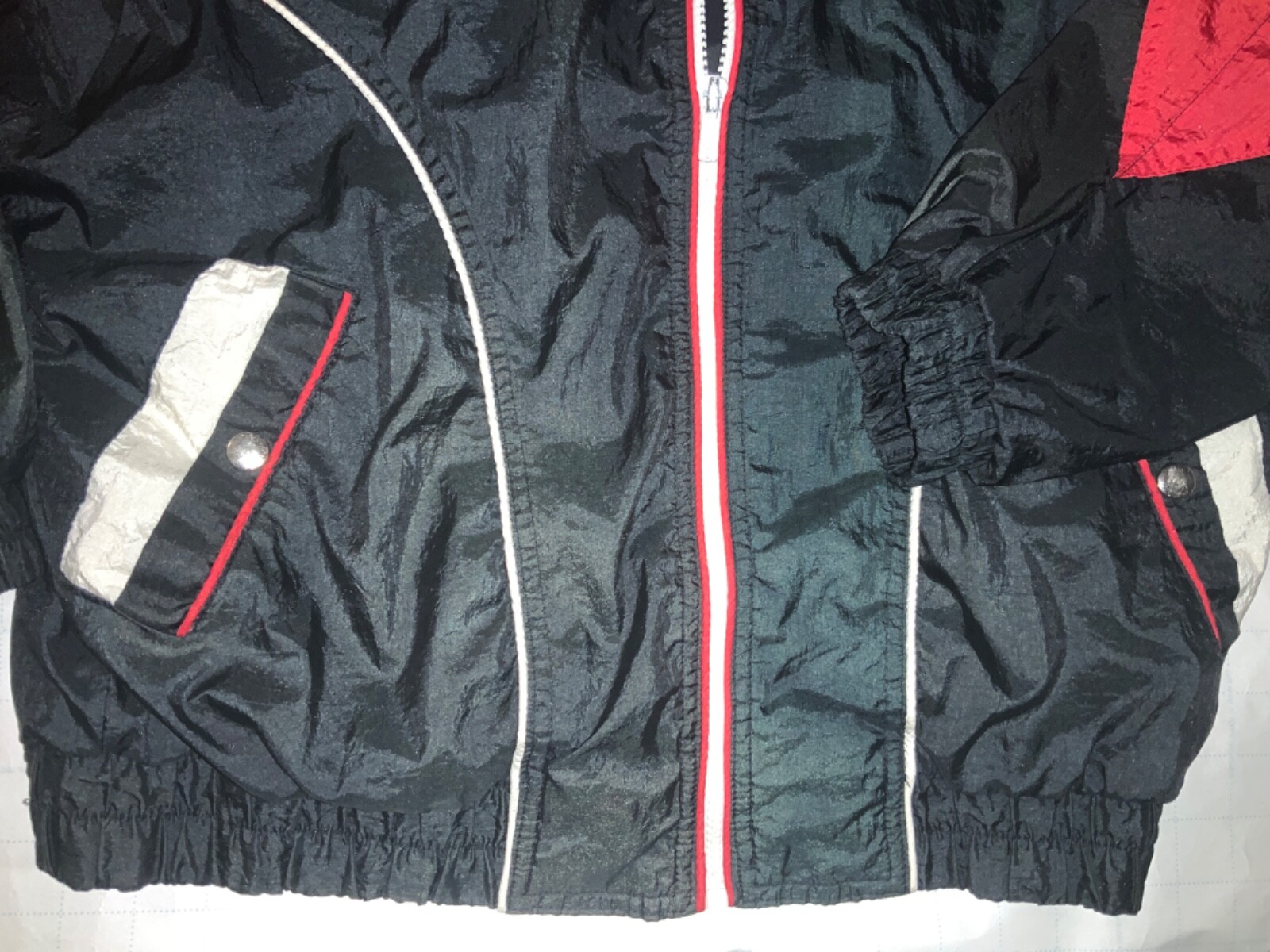 Rock Creek Hip Hop 80’s Retro Patchwork Windbreaker Jacket Multicolor Vintage S