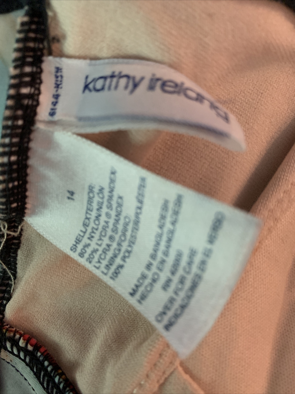 Vintage 90s Y2k Kathy Ireland Hawaii One Piece Swimsuit Size 14