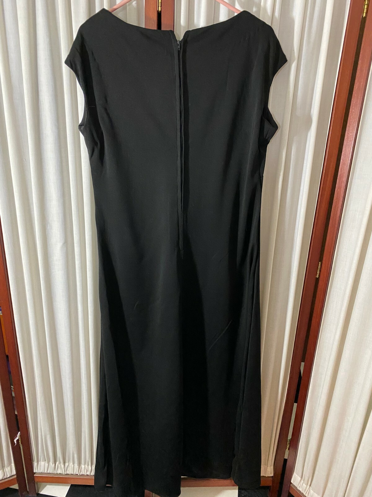 1970’s Long Black Dress- M- Sleeveless- VG- Little Black Dress -VERSATILE- SALE