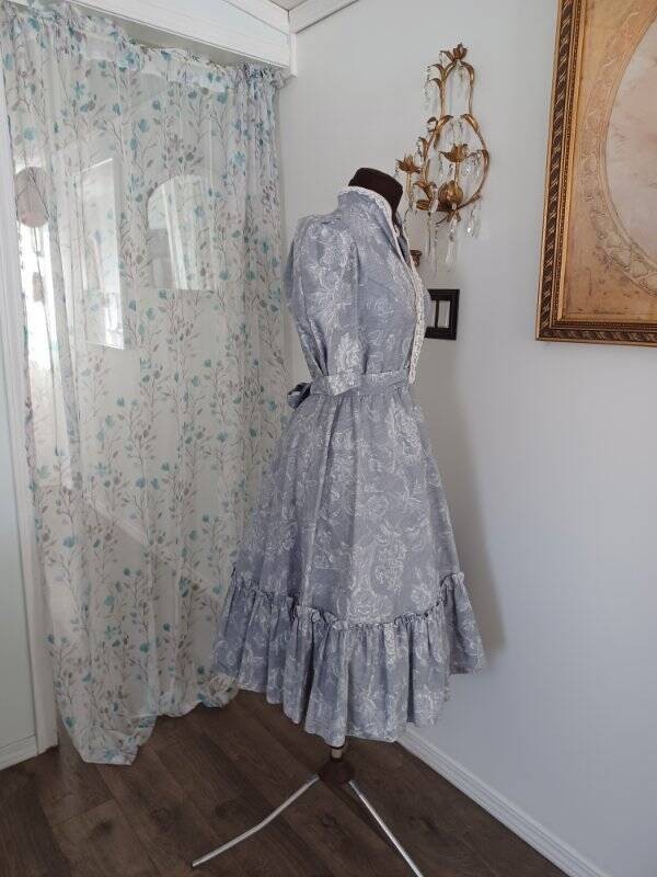 Vintage 70’s Western Prairie Dress Cowgirl Cottagecore Flowers S-M