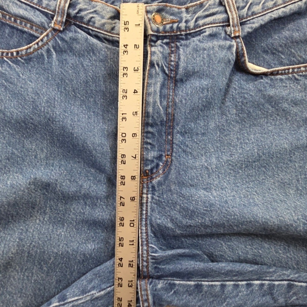 Vintage PS Gitano Jeans High Waist Tapered Leg Denim Blue Womens 34×27