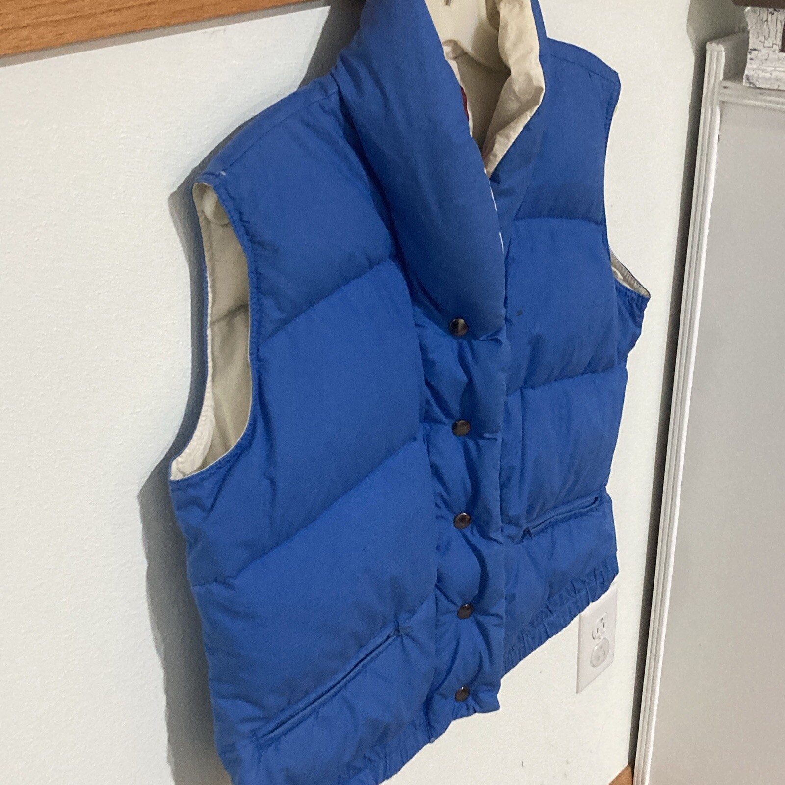 VTG 70s Era J. Gallery Beautiful Blue Retro Duck Down Jacket Size Women’s Large