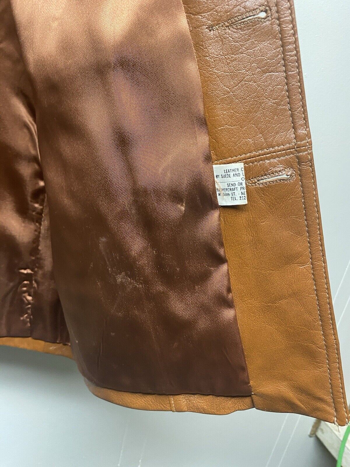 Vintage Leathers by Jeffery Jacket Size Women’s 44 Brown Leather 1990s