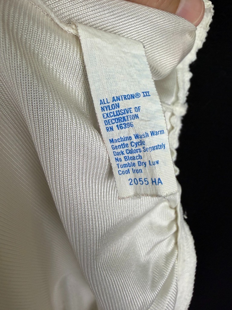 Vintage Warners Perfect Measure White Nylon Half Slip L Lace Hem Underskirt 26″