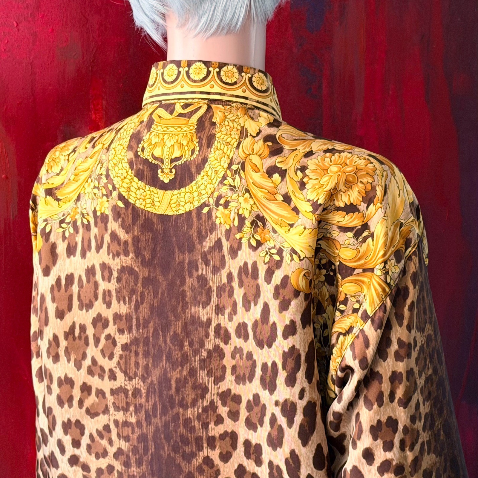 GIANNI VERSACE silk shirt Wild Baroque print from S/S 1992