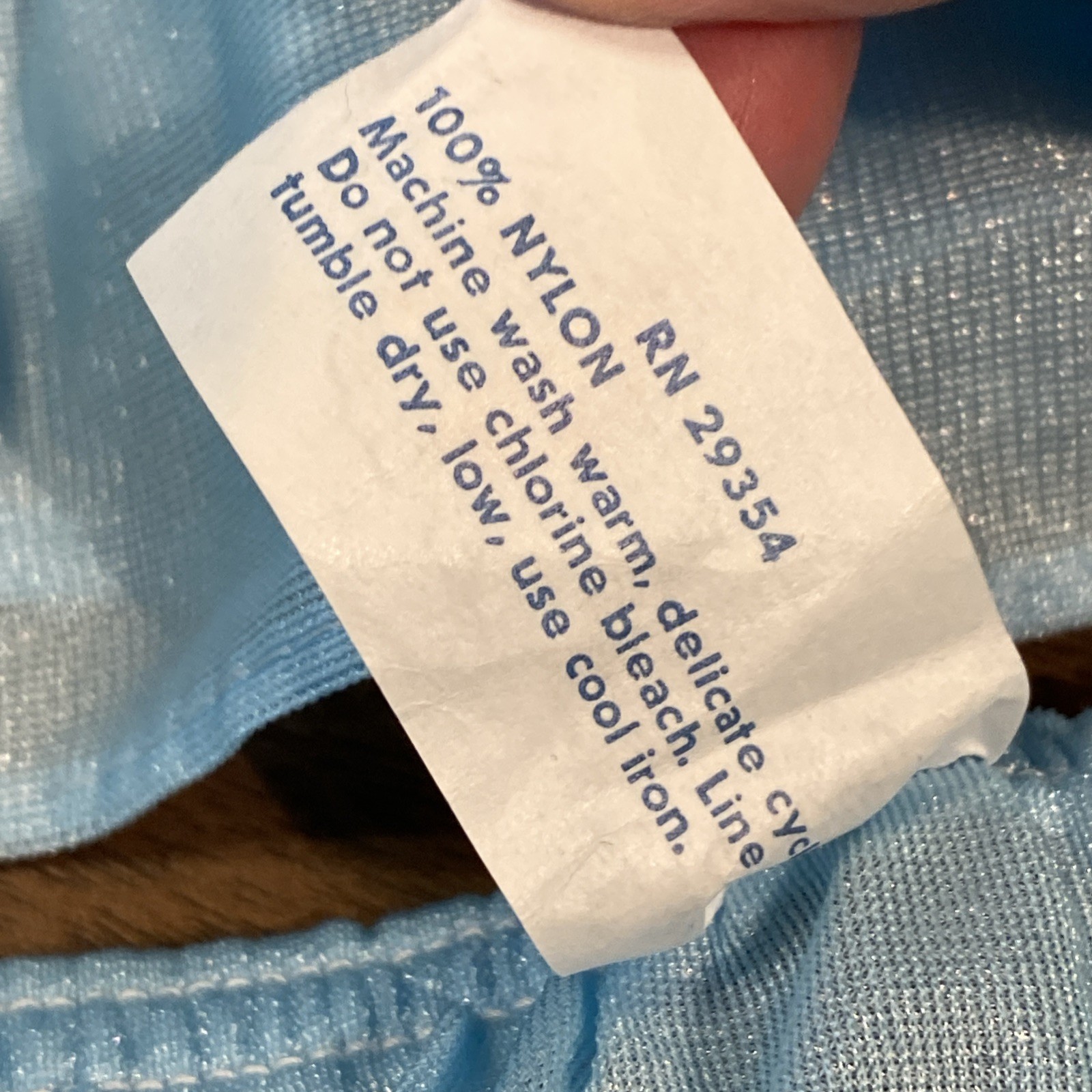 VTG Blue Nylon Babydoll Ruffled Nightie Granny Pantie Set NOS Sz.M (Lg. Panty)