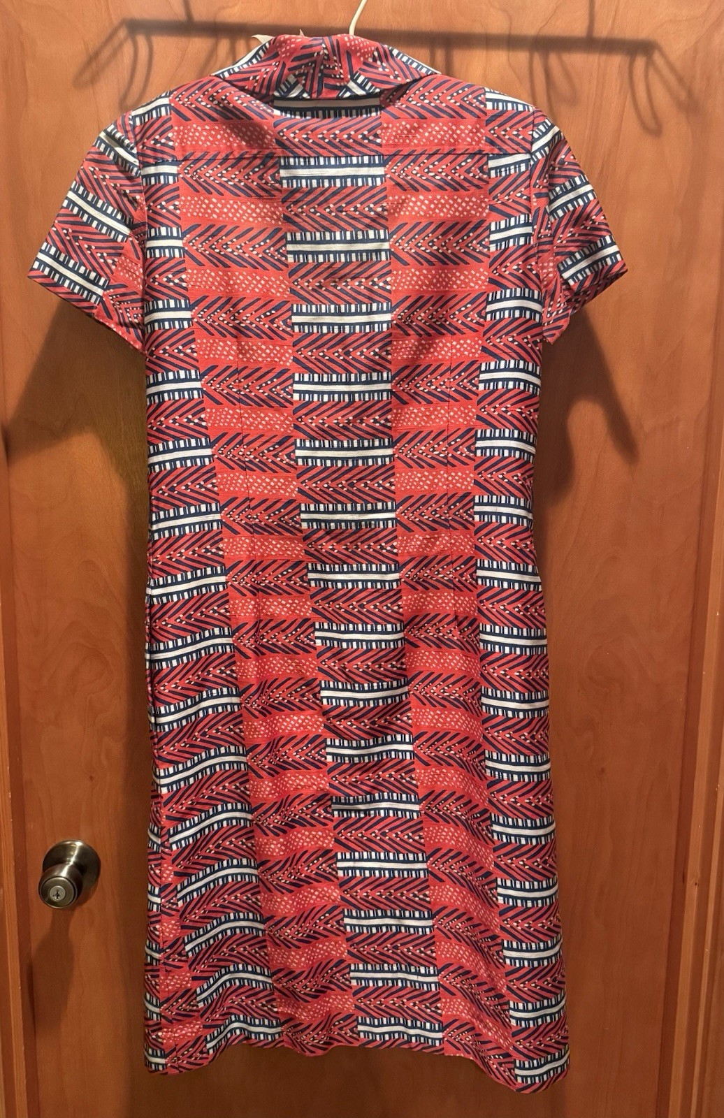 VINTAGE 1960’s Patriotic Dress With Pockets By Mc Mullen