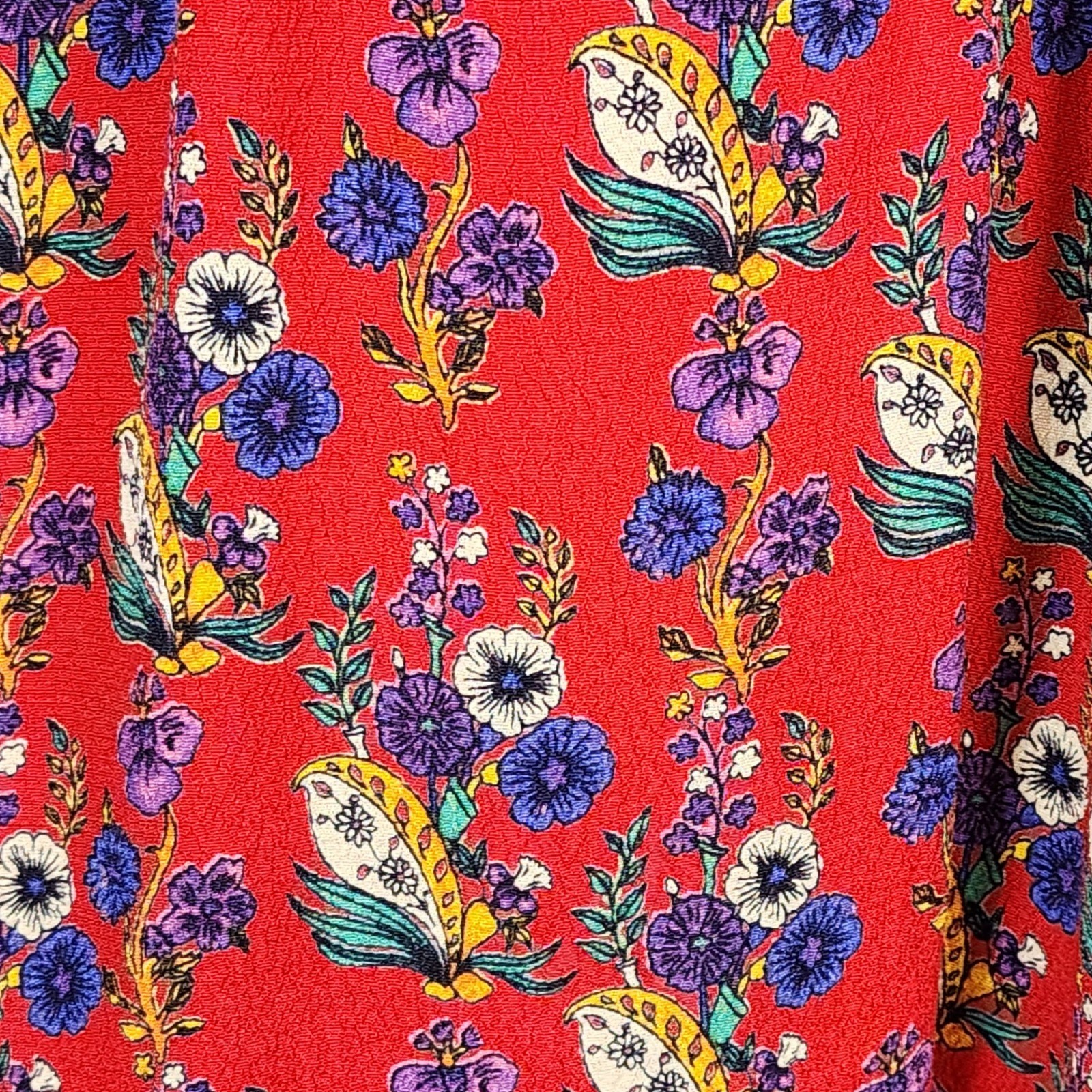 Maeve Anthropologie Womens Wrap Dress Size 8 Boho Floral Cottagecore