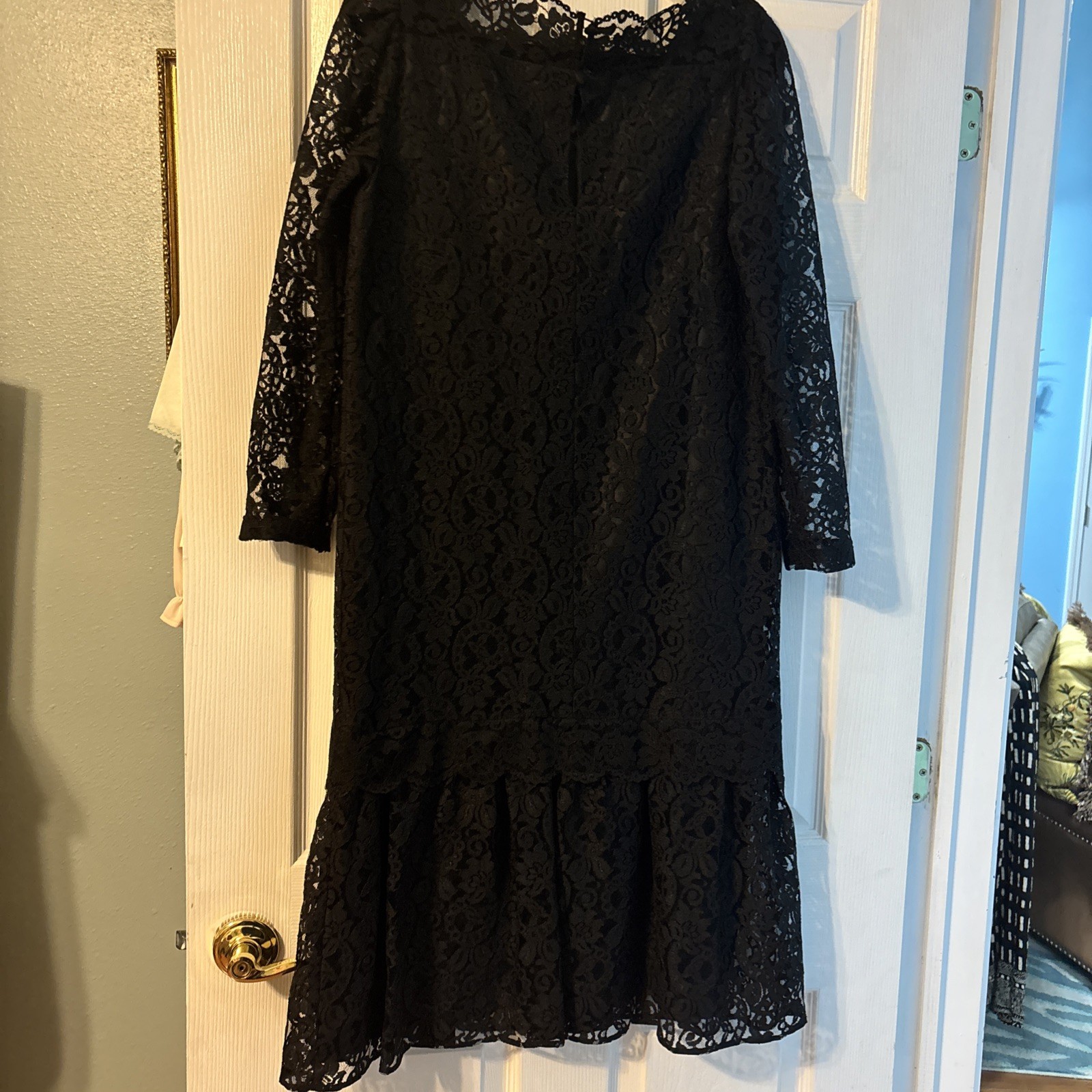 Vintage, Gothic Dress, Wilroy Traveller New York, Black All-LACE Dark Shadows