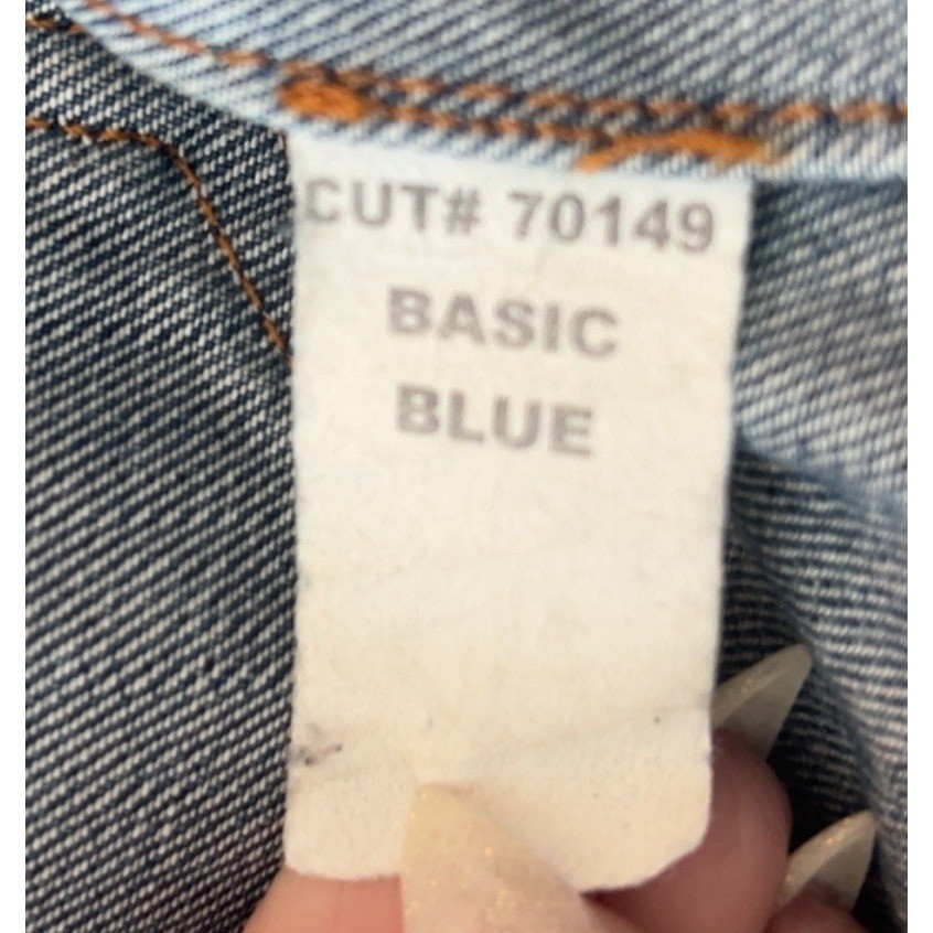 FOSSIL Vintage Selvedge Denim Jacket Size Small Retro Y2K