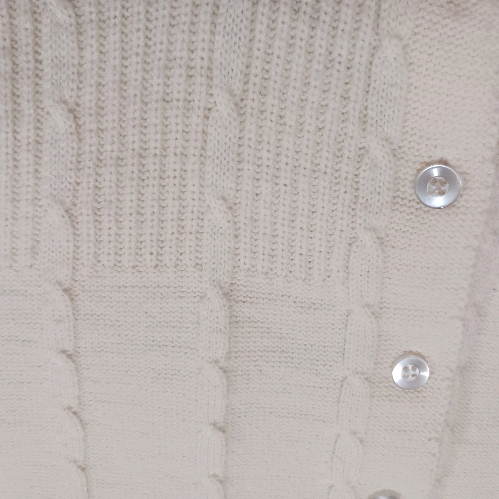 Bradley Vintage 60s Secretary Cardigan Sweater Cream Babydoll
