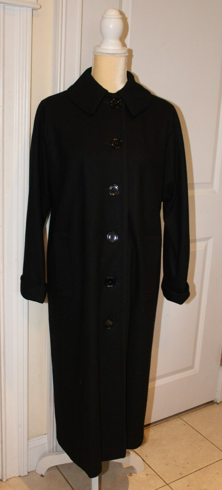 VTG 70s Weatherbee Water Resistant -US Sz 12? -Flannel Overcoat (Wool Blend?)