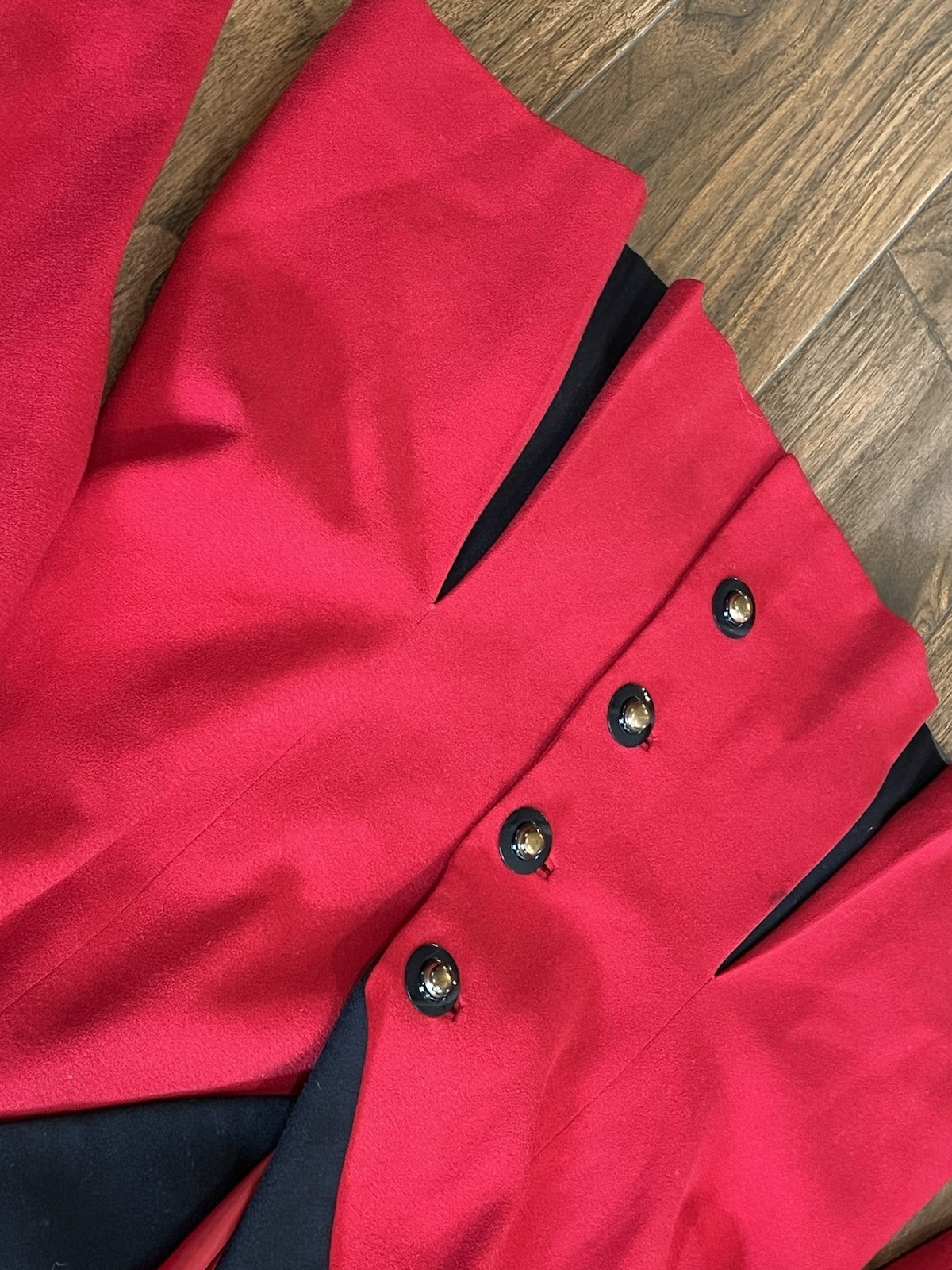 Vintage Lilli Ann Red Blazer Jacket Designer Wool Career Wear Fits Modern L/XL