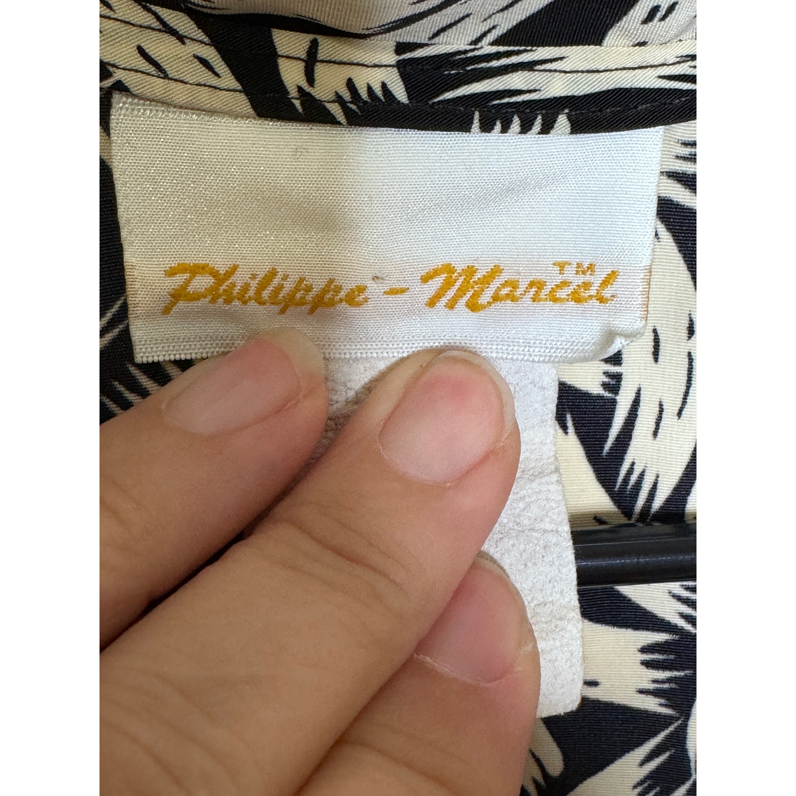 Philippe Marcel Vintage 80s Black & White Secretary Dress size 20