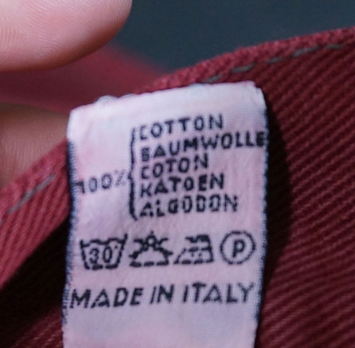 Diesel Basic Womens Jeans Pants Maroon Size 30 Dayligt Verson 100% Cotton