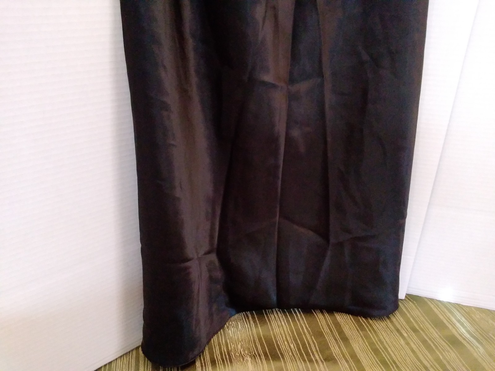 Skirt Half Slip Black Shiny Silky Glossy Farr West Style M-L