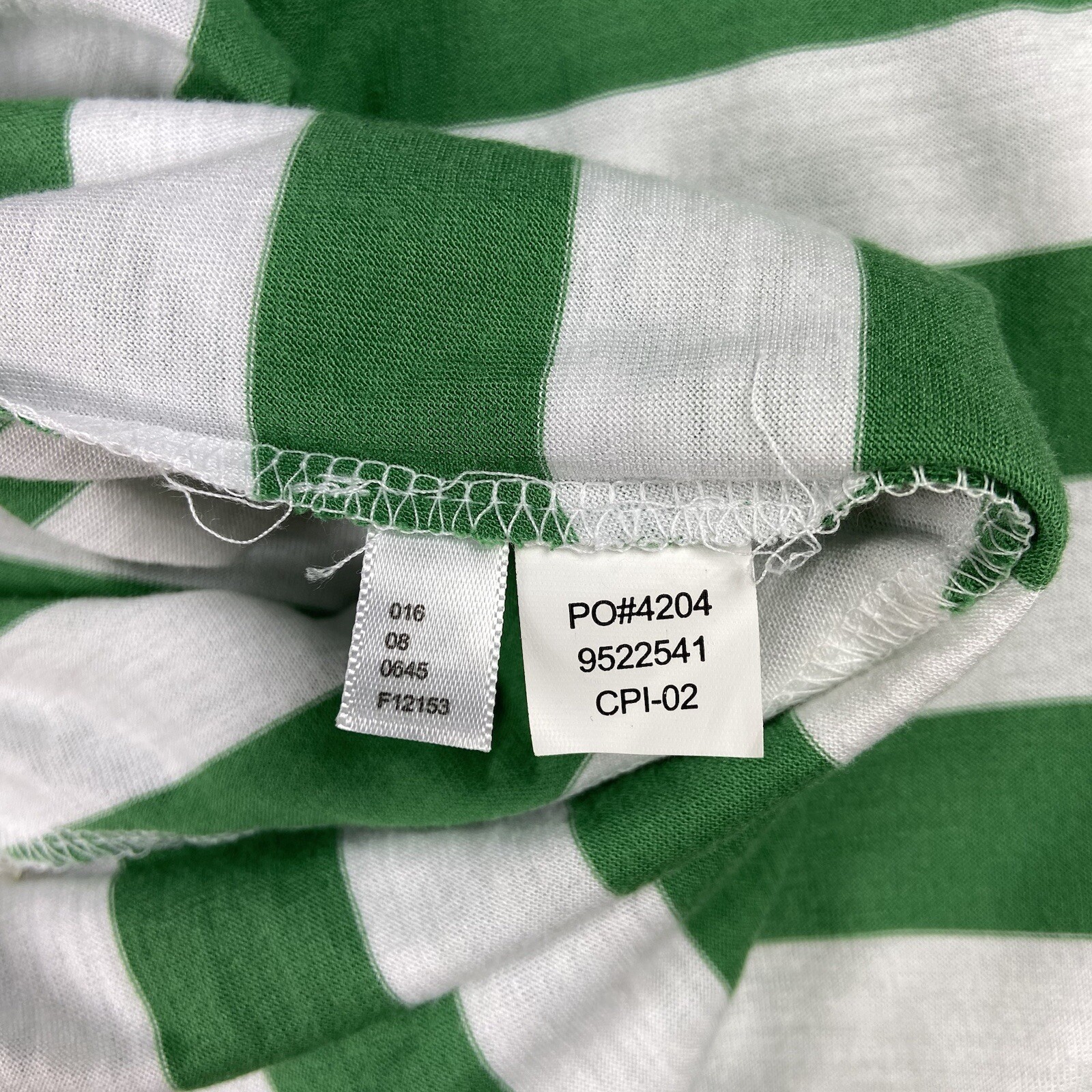 Xhilaration VTG Y2K Green Striped Tube Top Preppy M