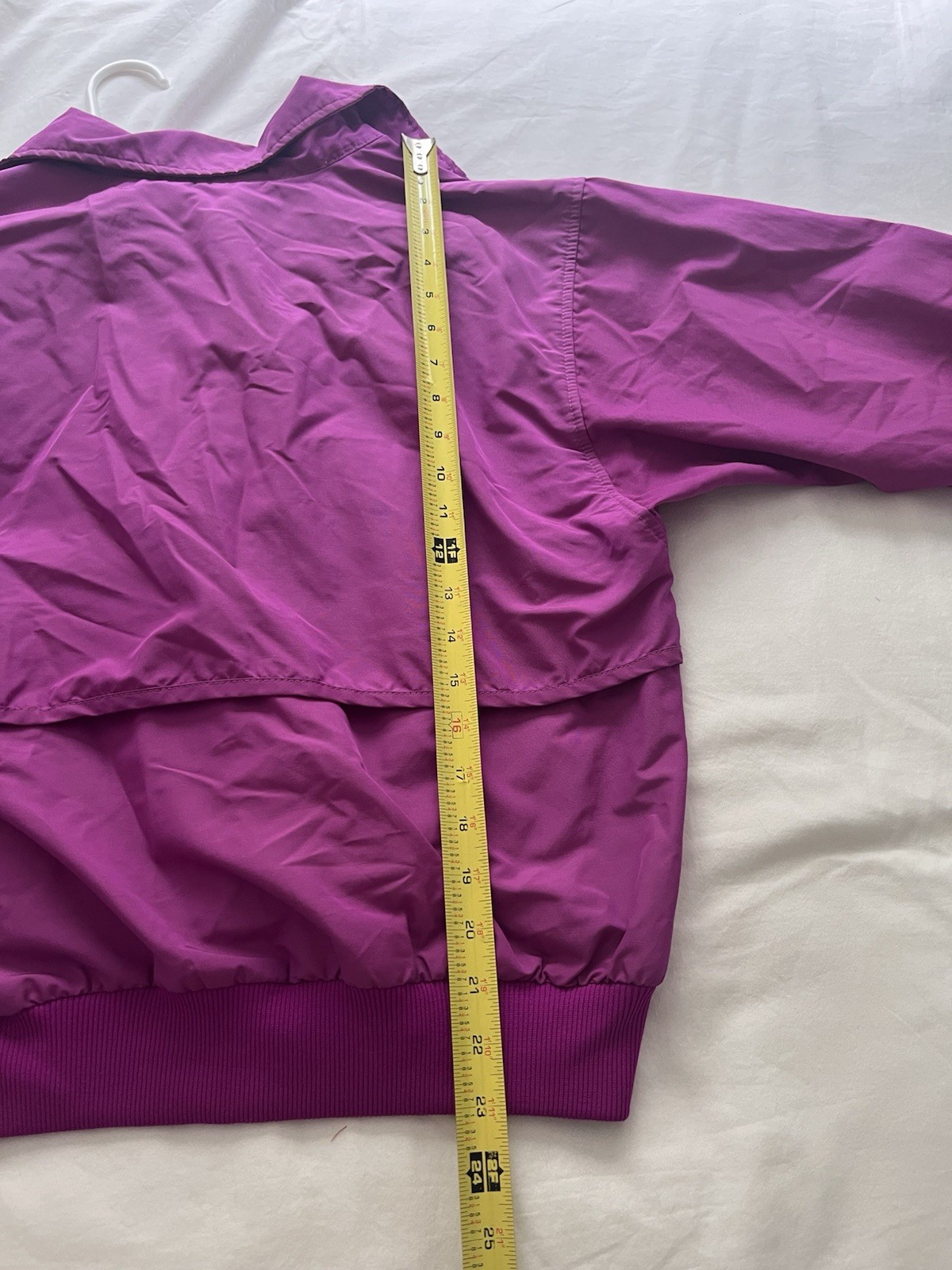 Sunbuster Vintage 80s Magenta Windbreaker Lightweight Anorak Jacket Medium