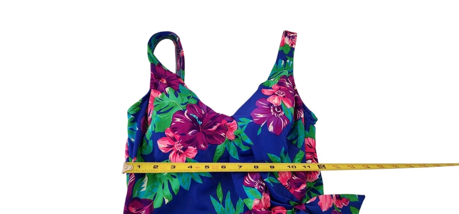 Vintage Floral Bathing Suit W Skirt Blue Purple And Green Maxine Of Hollywood?