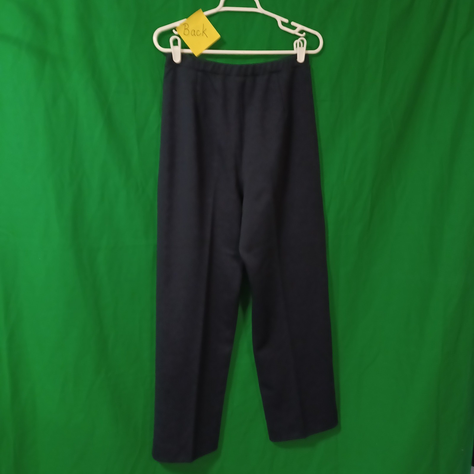 Devon Vintage Navy Blue Elastic Waist Straight Leg Pants Womens 14 Union Made