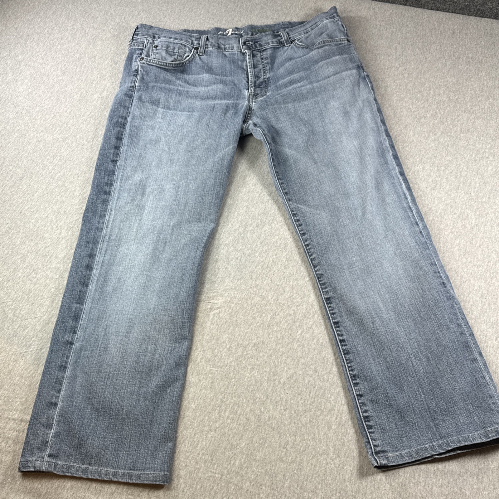 7 For All Mankind jeans Y2K women Embroidered Pocket Button Fly Standard Size 38