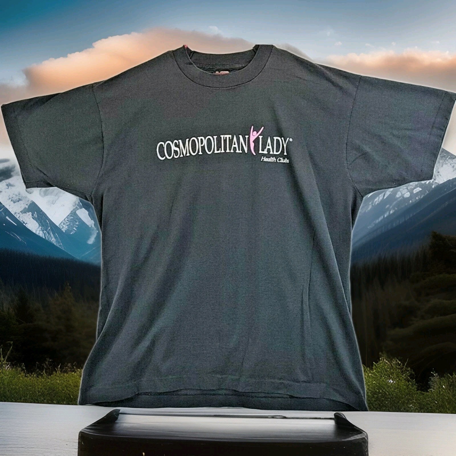 Vintage 90s Cosmopolitan Lady Graphic Logo Single Stitch Retro T Shirt Womens XL