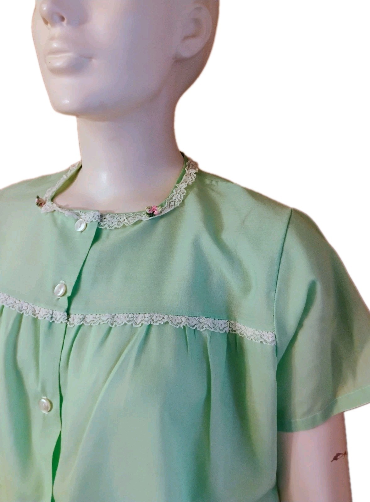 VTG 60’s „Katz” Mint Green Long PJ Set