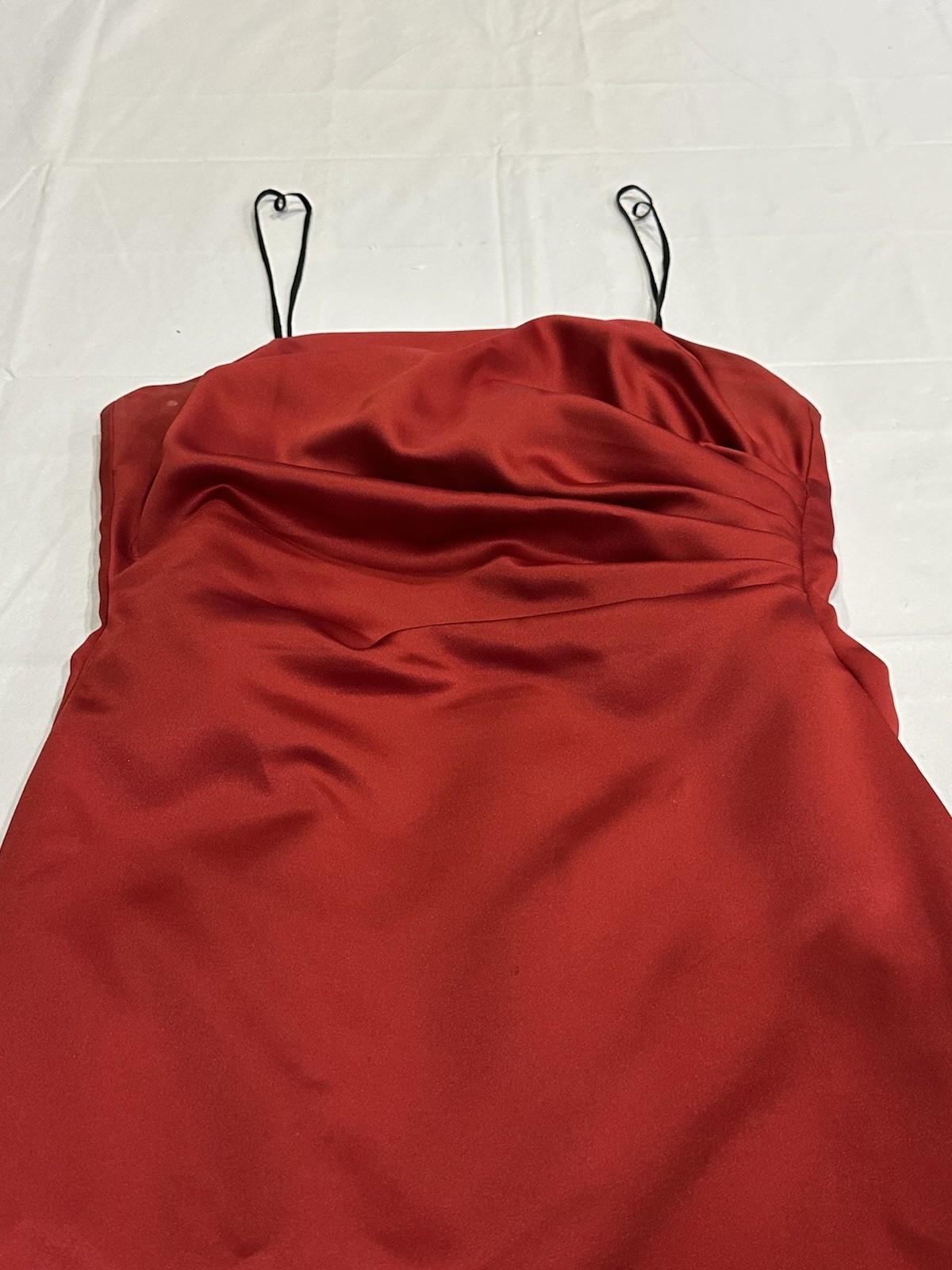 Michaelangelo Prom Dress Red/Maroon Maxi Strapless With Shawl Size-12